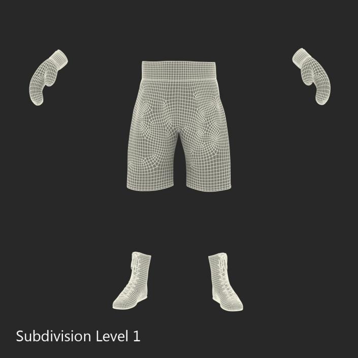 Boxing Gear Black 2 3D model