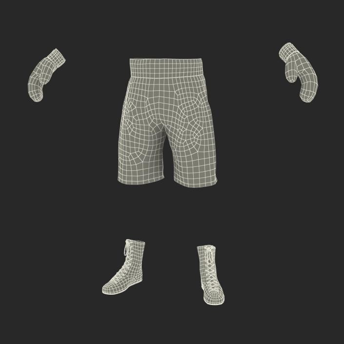 Boxing Gear Black 2 3D model