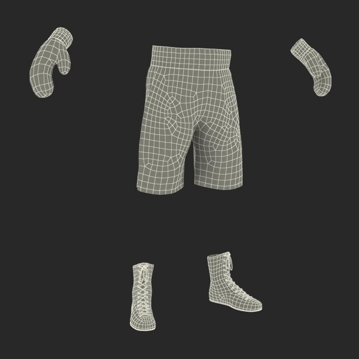 Boxing Gear Black 2 3D model