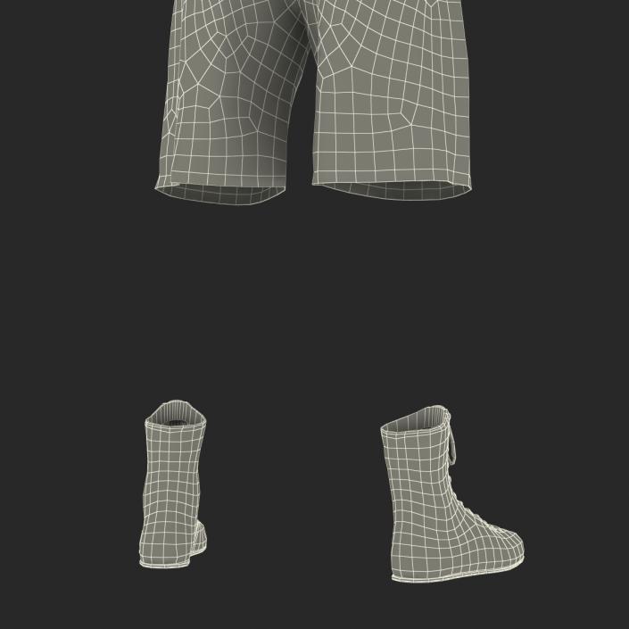 Boxing Gear Black 2 3D model