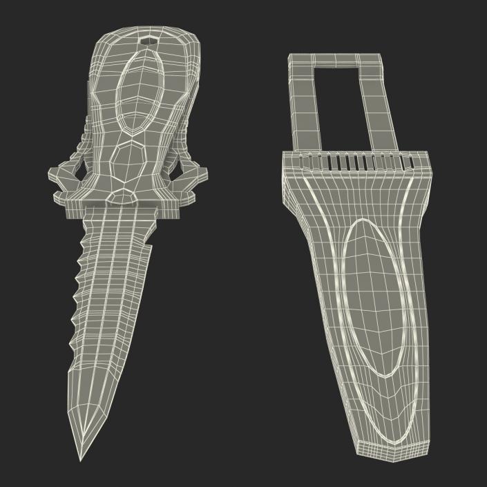 Dive Knife Set 3D model