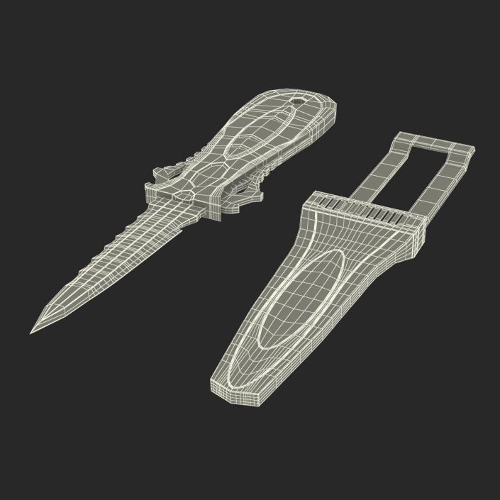 Dive Knife Set 3D model