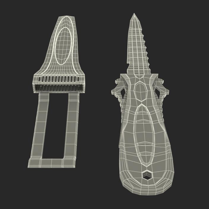 Dive Knife Set 3D model