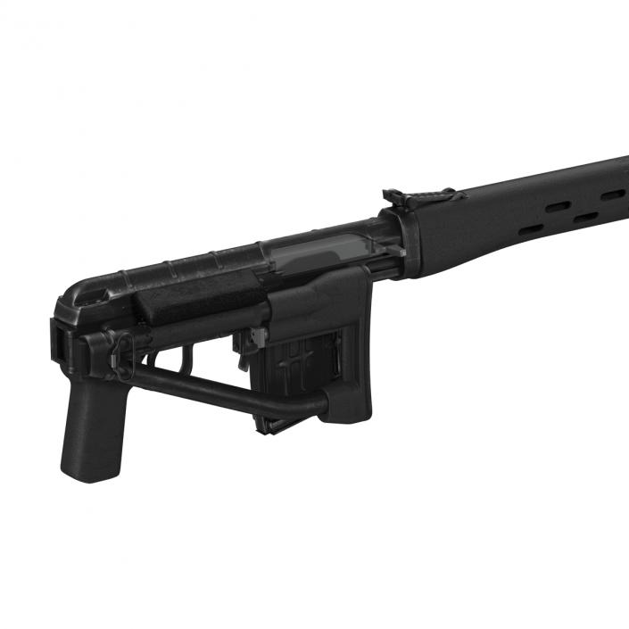 Sniper Rifle Dragunov SVDS with Folding Stock 2 3D