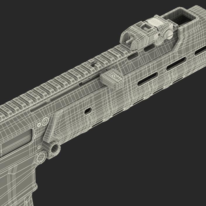 Adaptive Combat Rifle Carbine Coyote Brown 3D