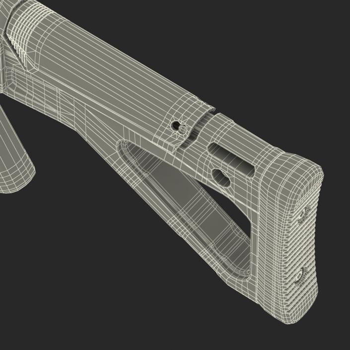 Adaptive Combat Rifle Carbine Coyote Brown 3D