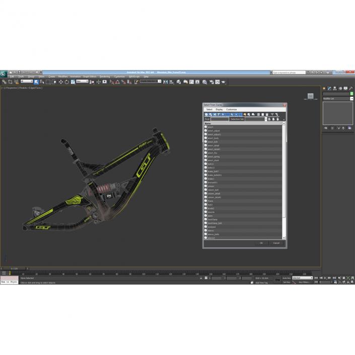 Mountain Bike Frame 3D model