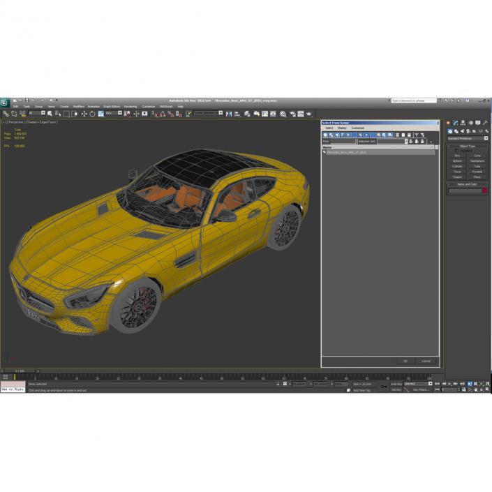 3D model Mercedes Benz AMG GT 2016