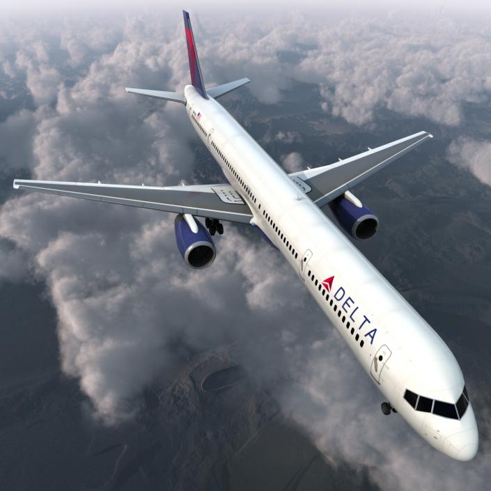 3D model Boeing 757-300 Delta Air Lines