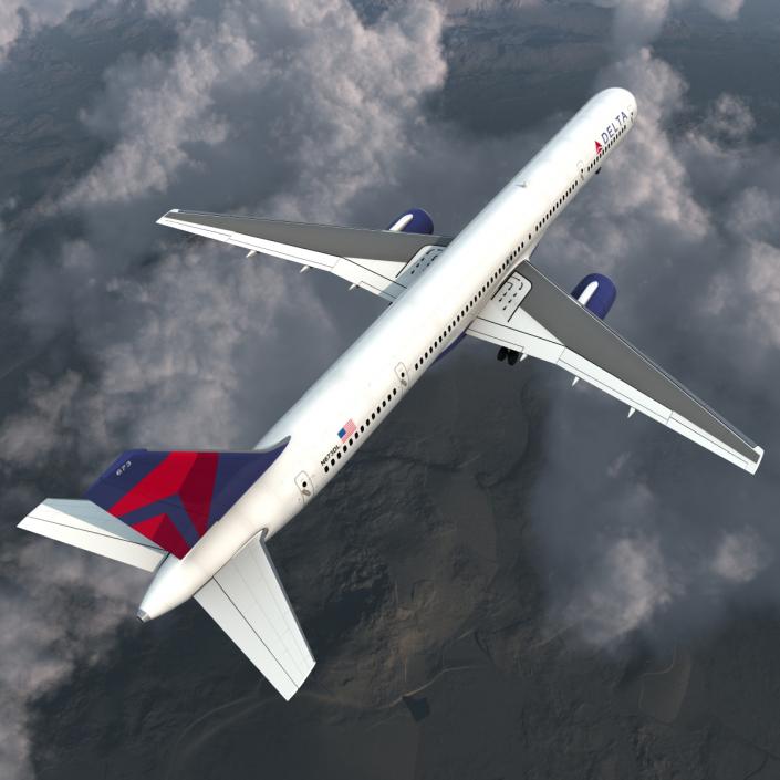 3D model Boeing 757-300 Delta Air Lines