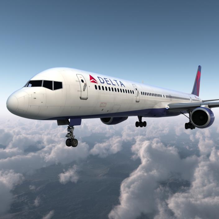 3D model Boeing 757-300 Delta Air Lines