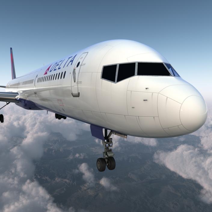 3D model Boeing 757-300 Delta Air Lines