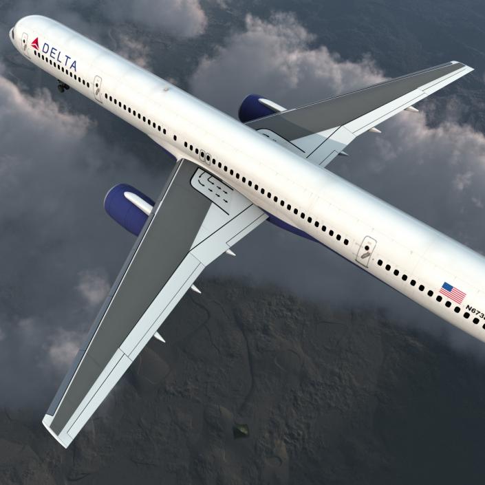 3D model Boeing 757-300 Delta Air Lines