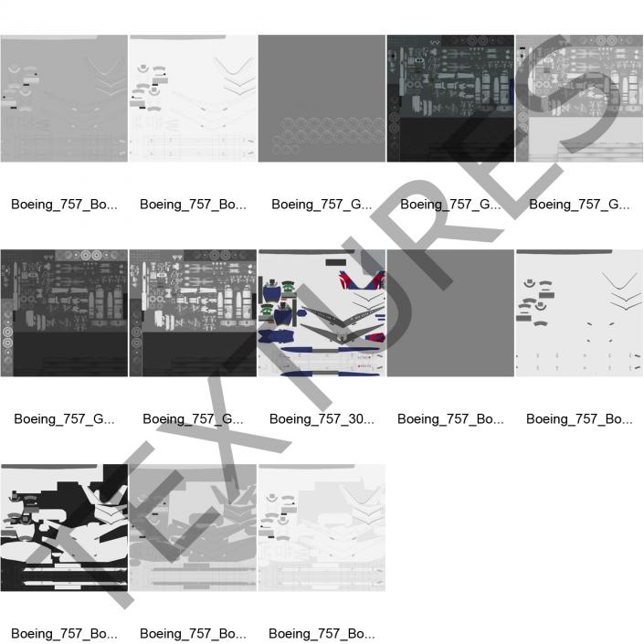 3D model Boeing 757-300 Delta Air Lines