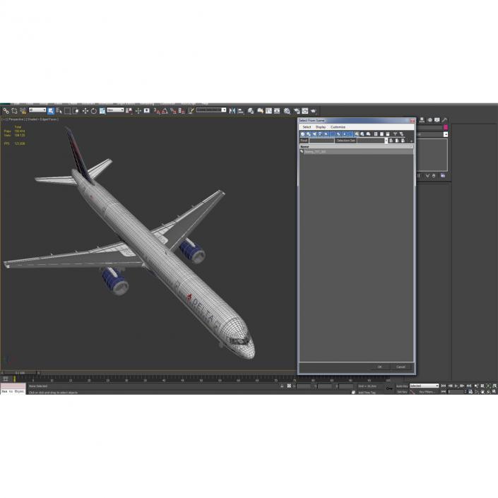 3D model Boeing 757-300 Delta Air Lines