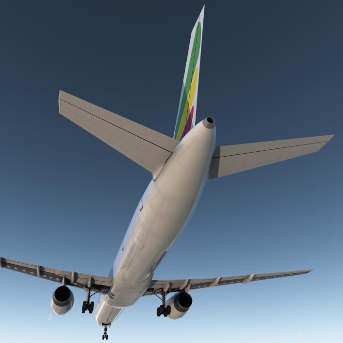 3D Boeing 757-300 Ethiopian Airlines model