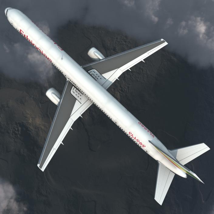 3D Boeing 757-300 Ethiopian Airlines model