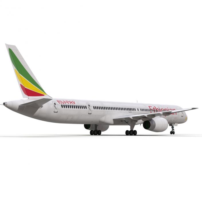 3D Boeing 757-300 Ethiopian Airlines model