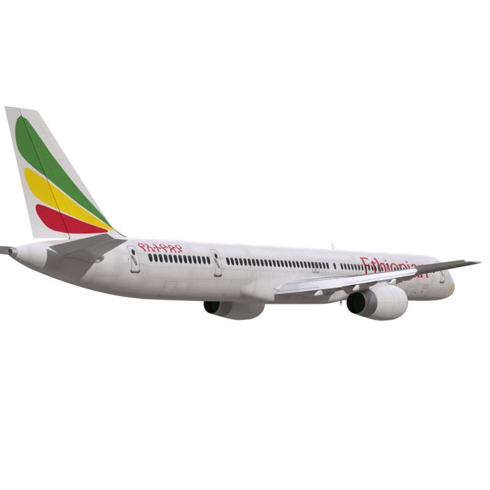 3D Boeing 757-300 Ethiopian Airlines model