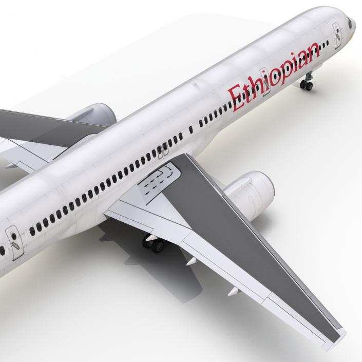 3D Boeing 757-300 Ethiopian Airlines model