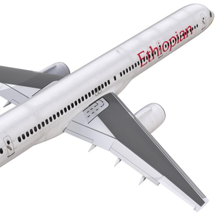 3D Boeing 757-300 Ethiopian Airlines model