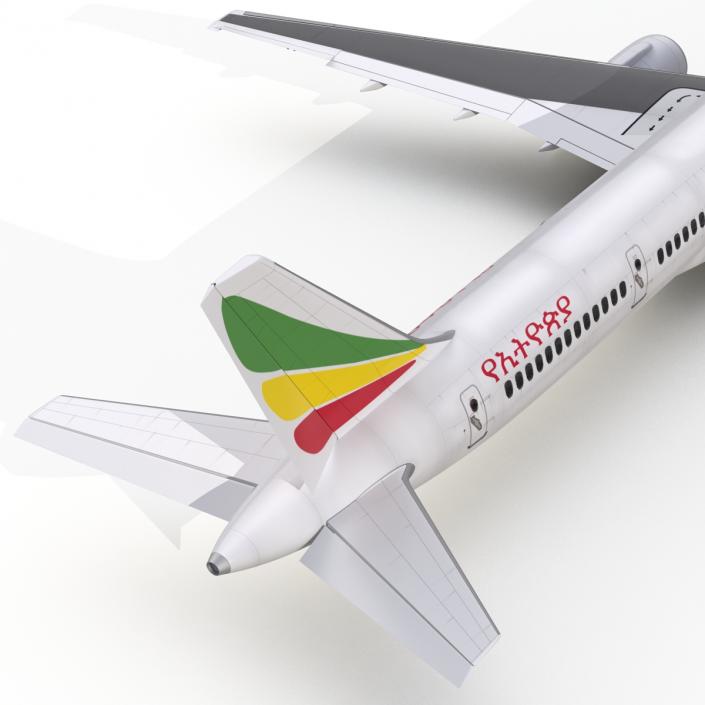 3D Boeing 757-300 Ethiopian Airlines model