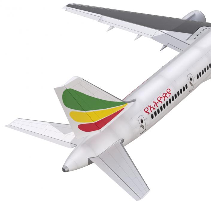 3D Boeing 757-300 Ethiopian Airlines model