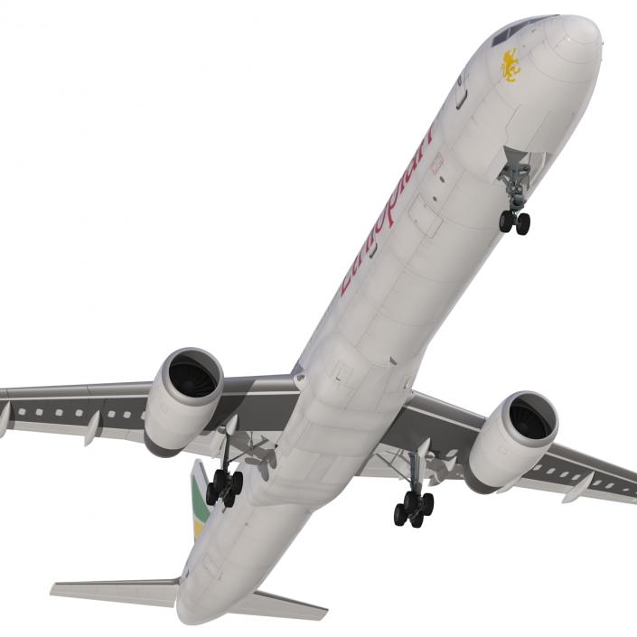 3D Boeing 757-300 Ethiopian Airlines model