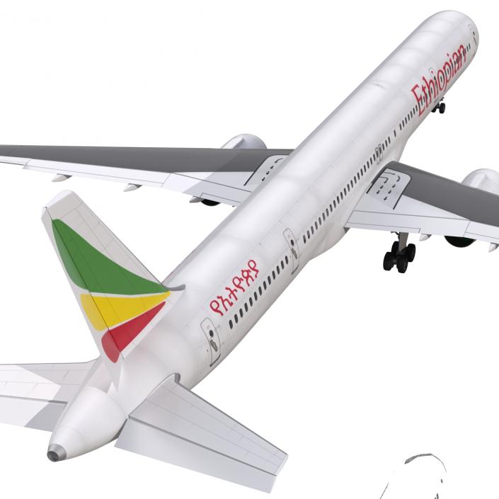 3D Boeing 757-300 Ethiopian Airlines model