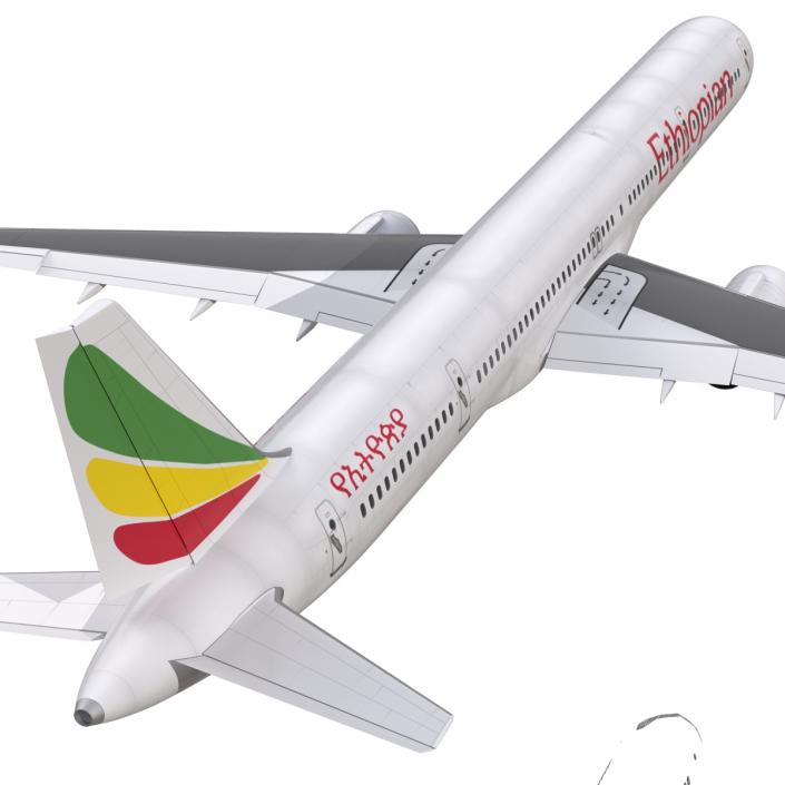 3D Boeing 757-300 Ethiopian Airlines model