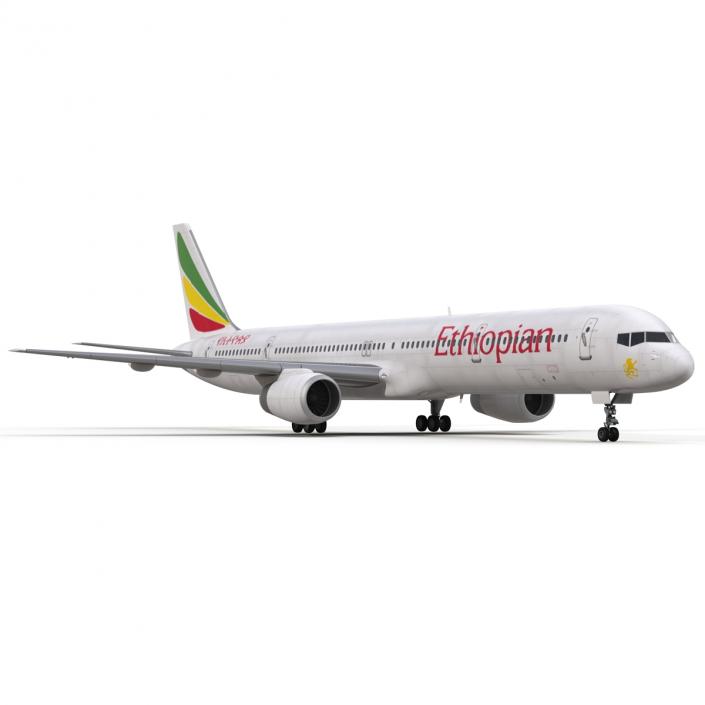 3D Boeing 757-300 Ethiopian Airlines model