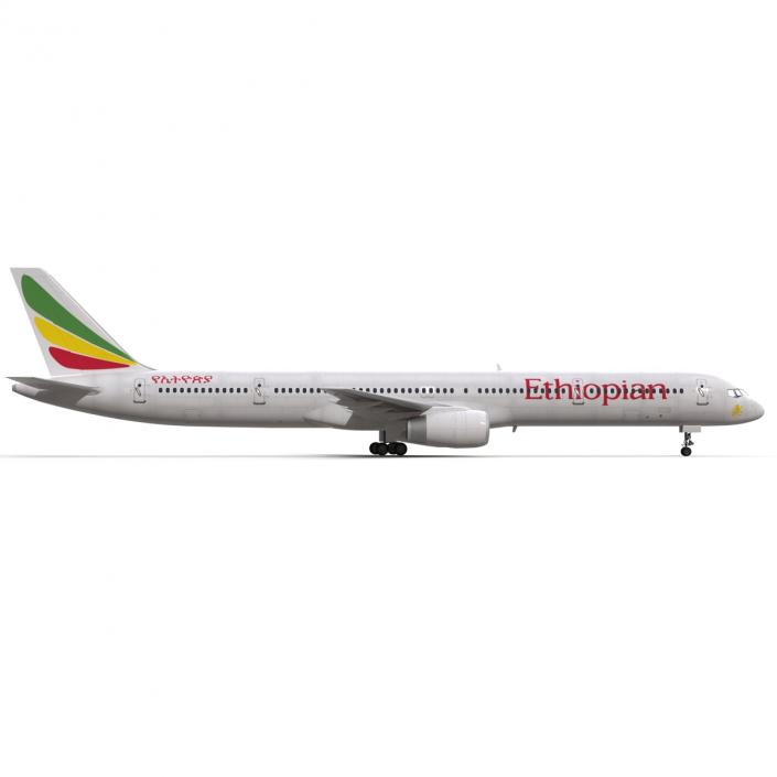 3D Boeing 757-300 Ethiopian Airlines model