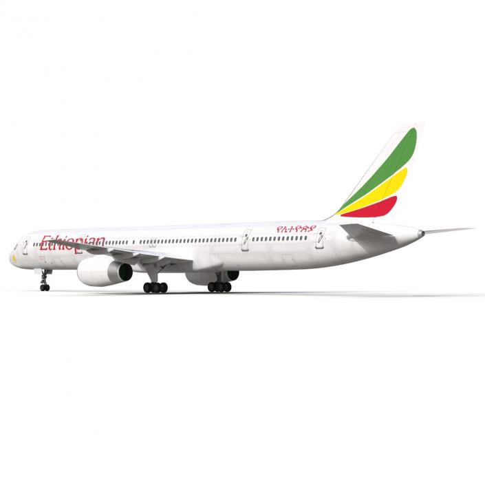 3D Boeing 757-300 Ethiopian Airlines model