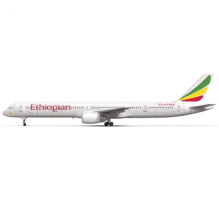 3D Boeing 757-300 Ethiopian Airlines model