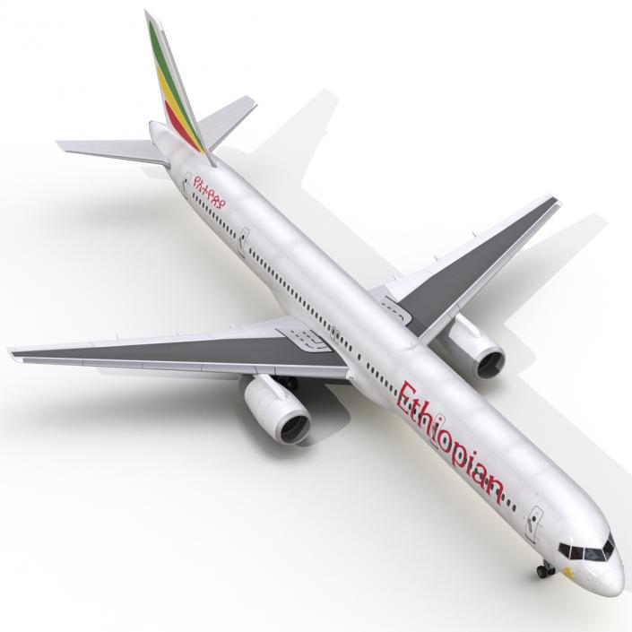 3D Boeing 757-300 Ethiopian Airlines model