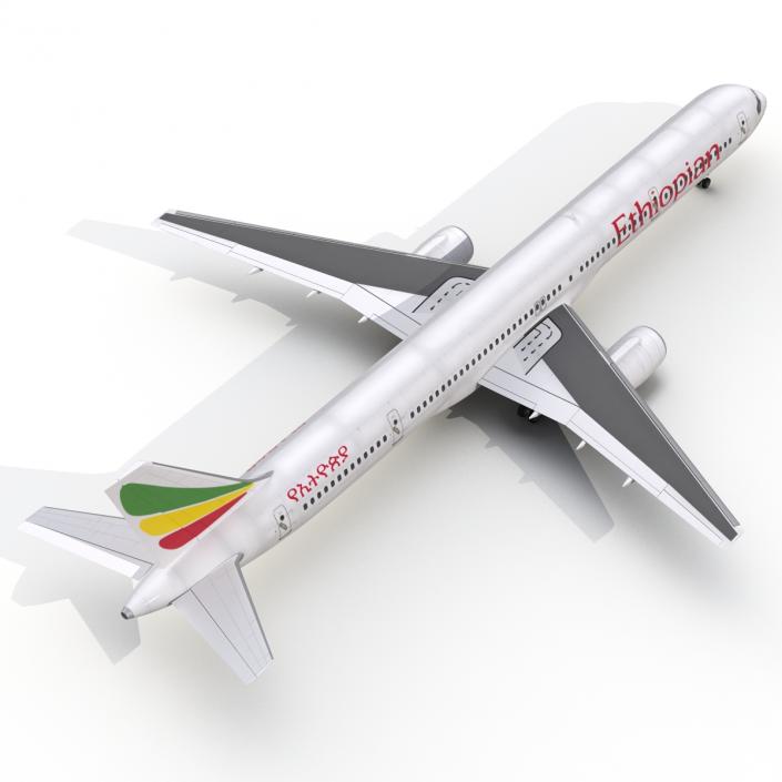 3D Boeing 757-300 Ethiopian Airlines model