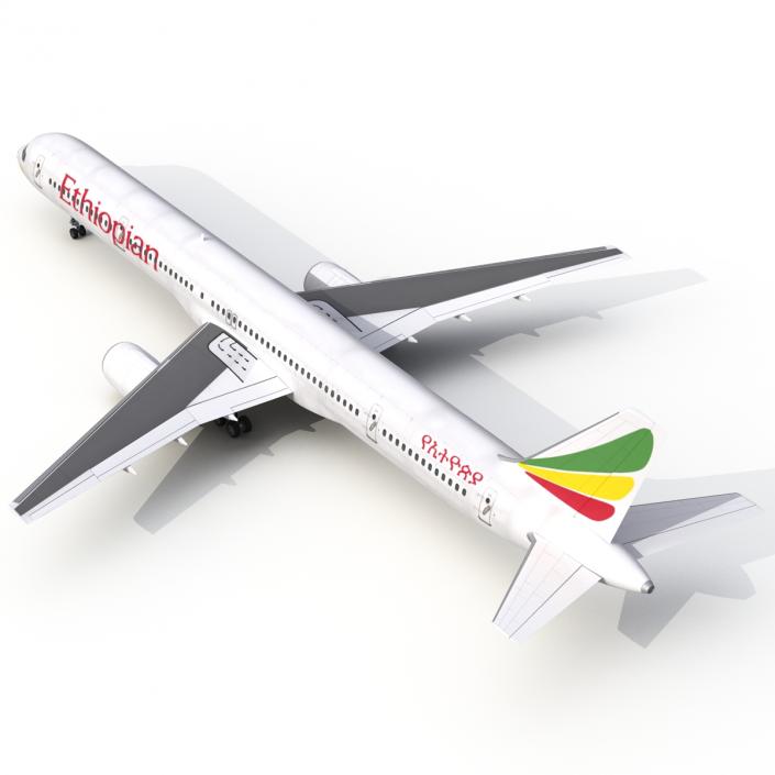 3D Boeing 757-300 Ethiopian Airlines model