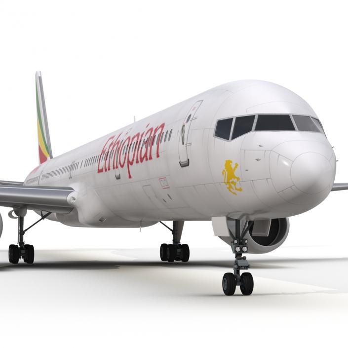 3D Boeing 757-300 Ethiopian Airlines model