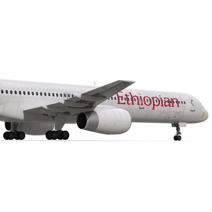 3D Boeing 757-300 Ethiopian Airlines model