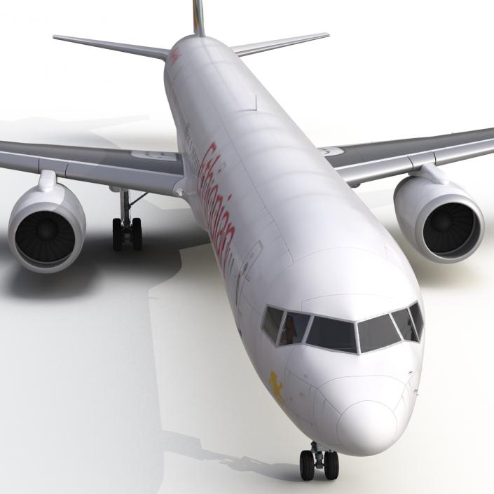 3D Boeing 757-300 Ethiopian Airlines model