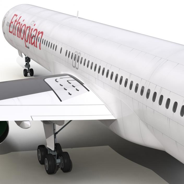 3D Boeing 757-300 Ethiopian Airlines model