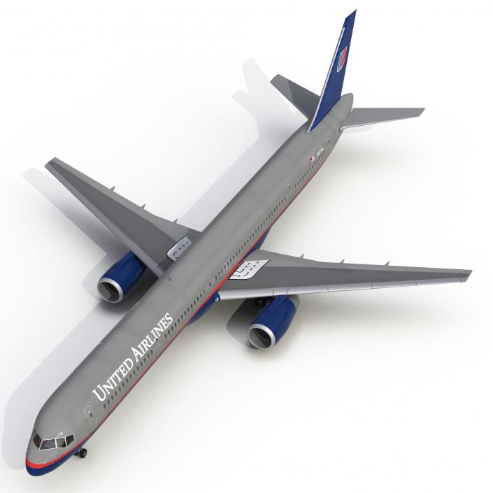 3D model Boeing 757-300 United Airlines