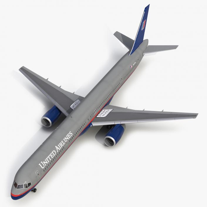 3D model Boeing 757-300 United Airlines