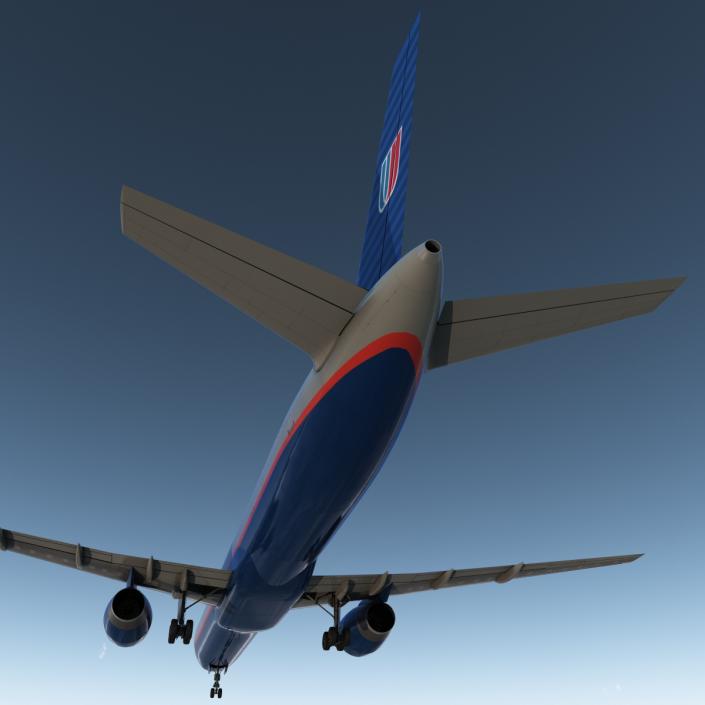 3D model Boeing 757-300 United Airlines