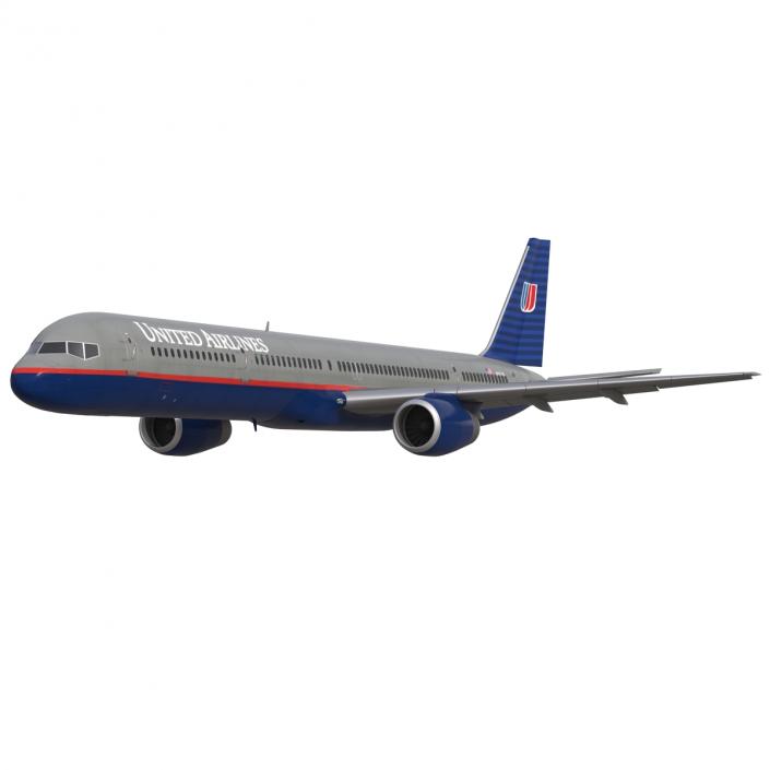 3D model Boeing 757-300 United Airlines