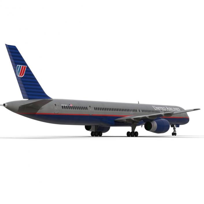 3D model Boeing 757-300 United Airlines