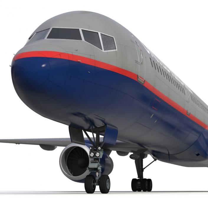 3D model Boeing 757-300 United Airlines