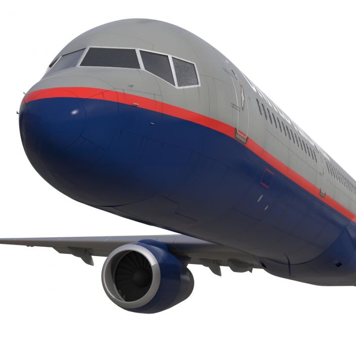 3D model Boeing 757-300 United Airlines