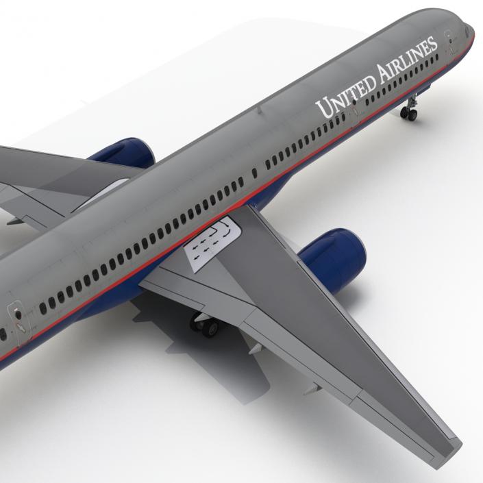 3D model Boeing 757-300 United Airlines