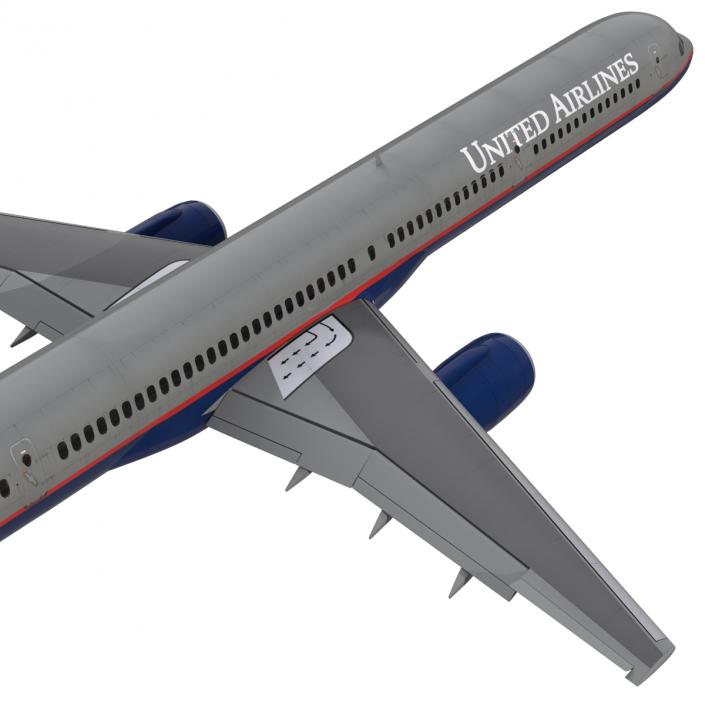 3D model Boeing 757-300 United Airlines